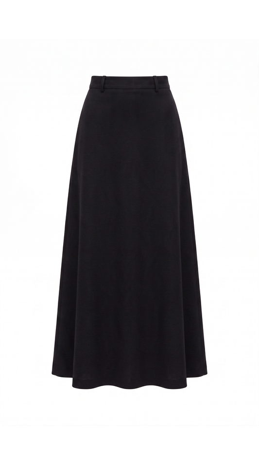 BLACK SUMMER MAXI SKIRT