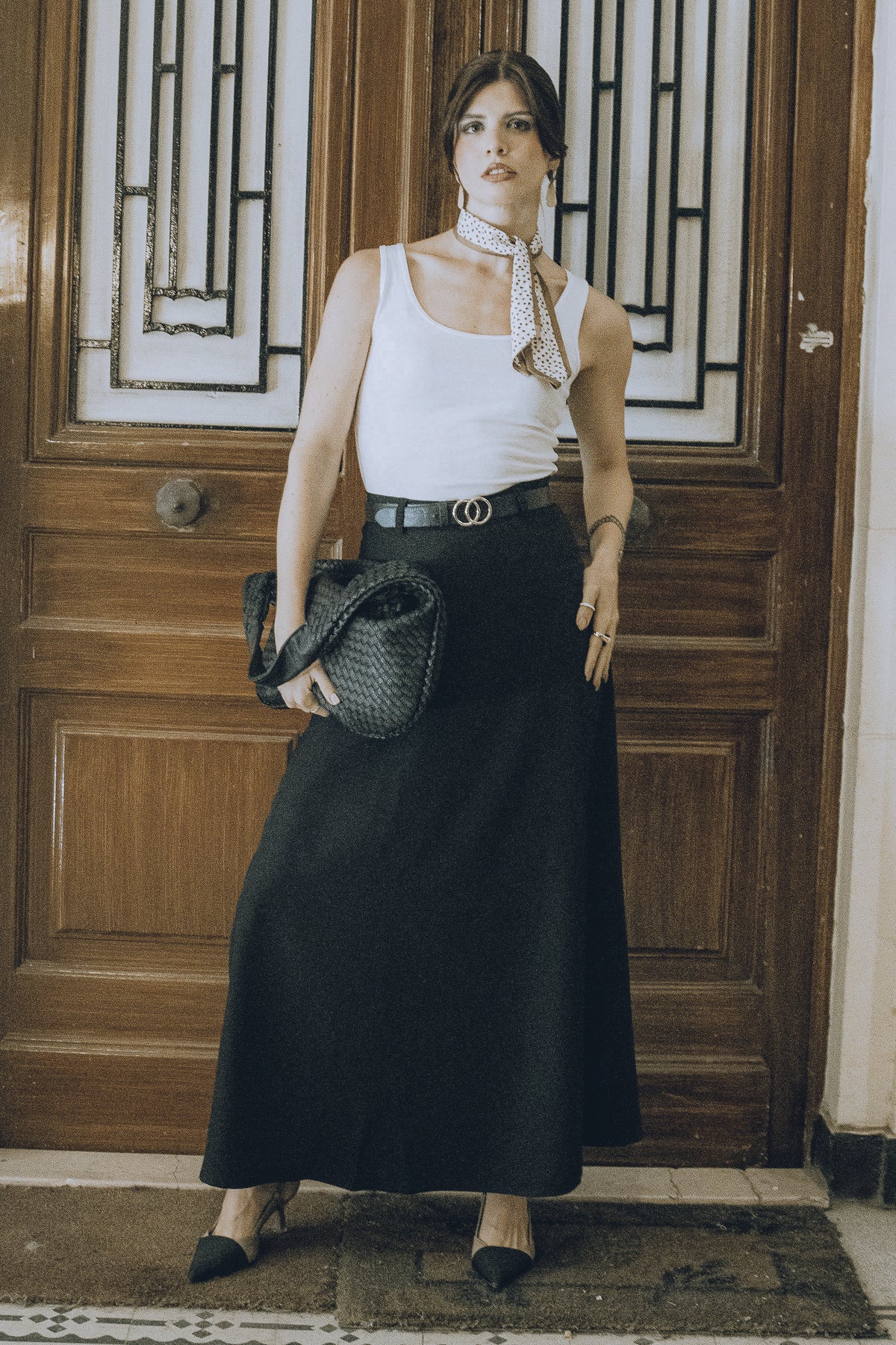 BLACK SUMMER MAXI SKIRT