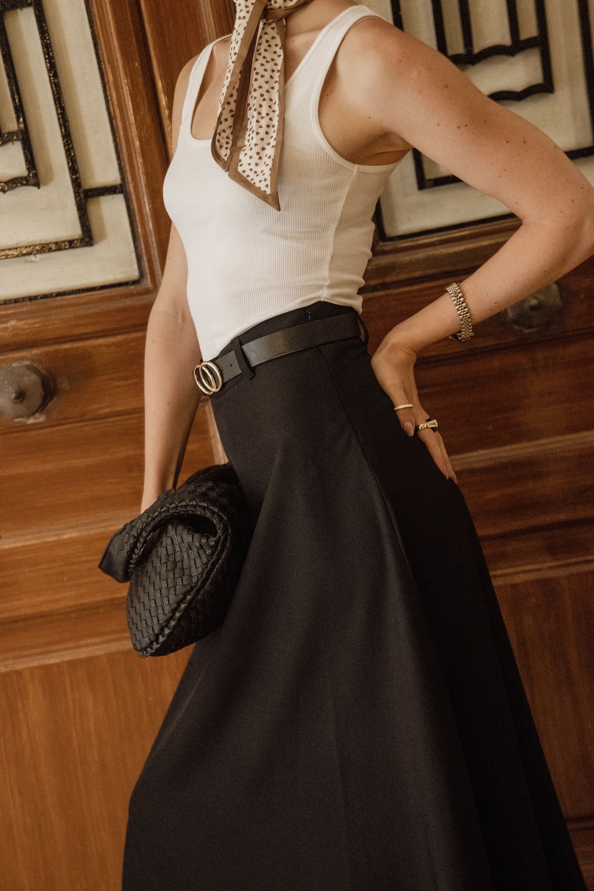 BLACK SUMMER MAXI SKIRT