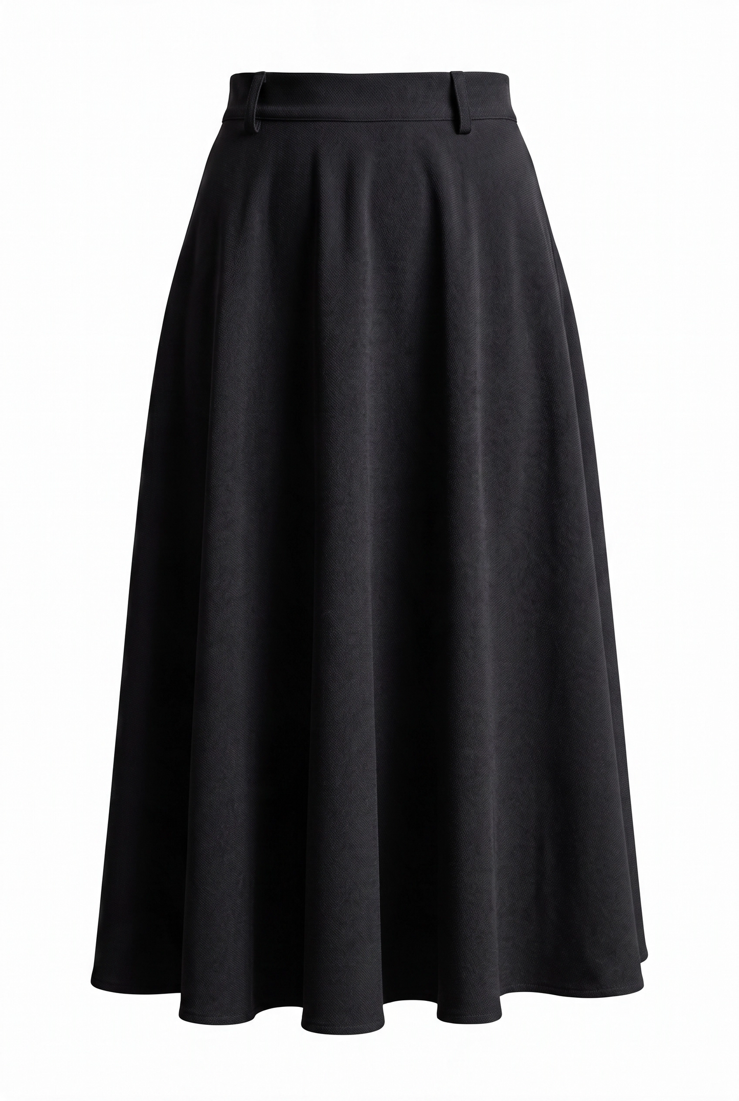 BLACK MIDI SKIRT