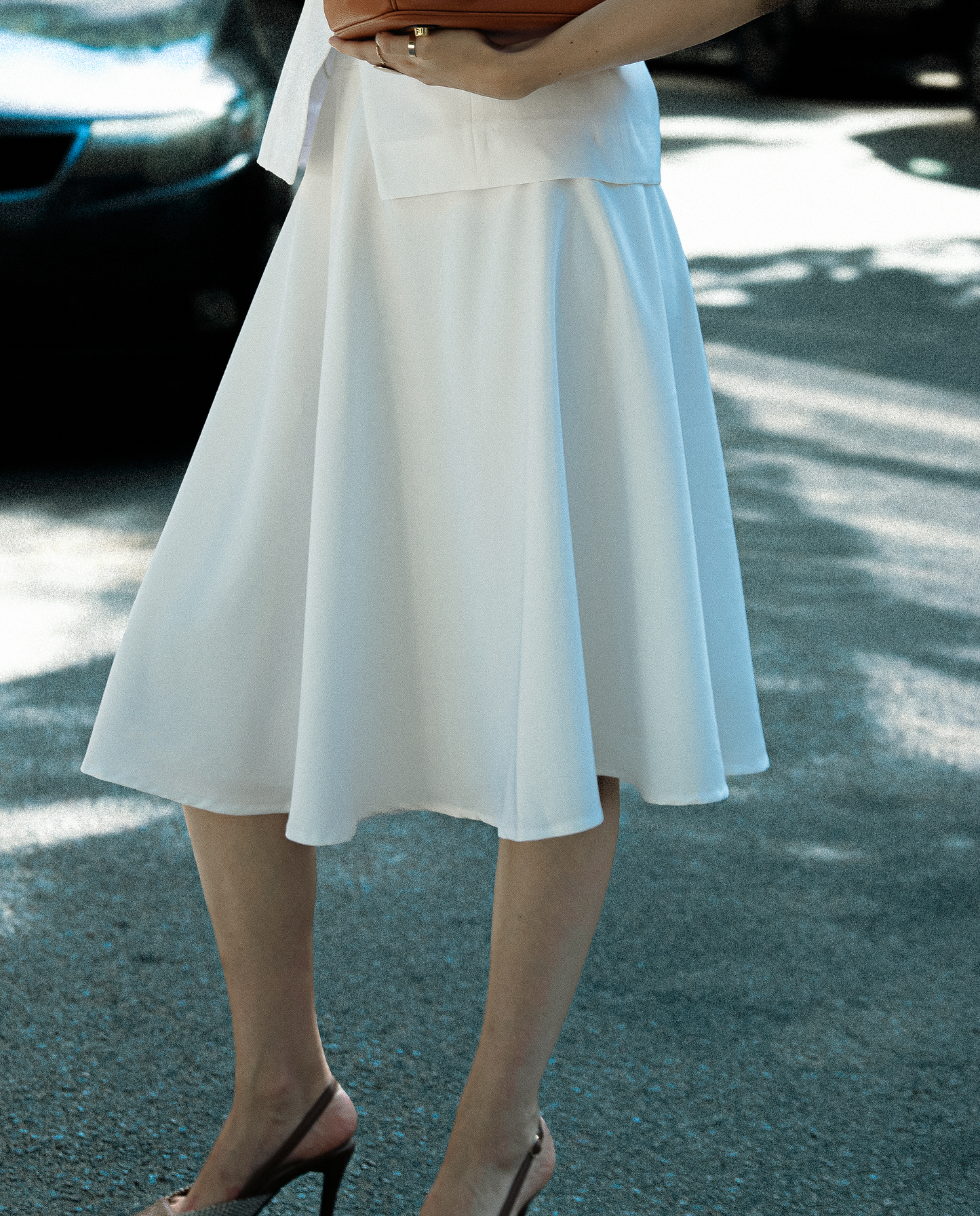 THE ALBA WHITE SKIRT