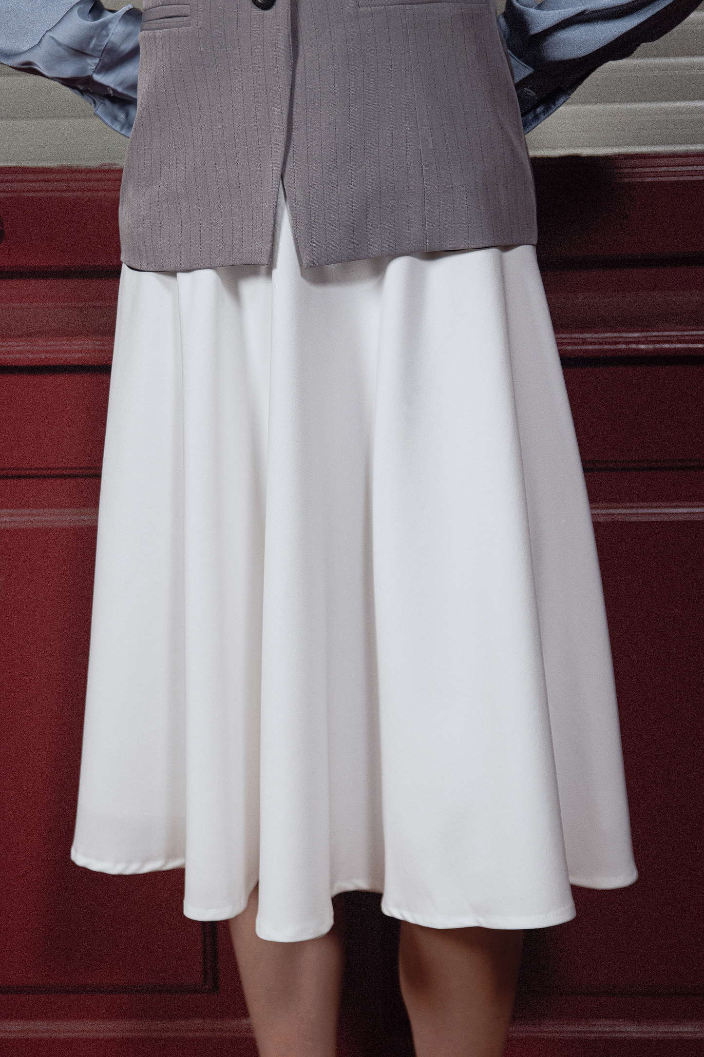 THE ALBA WHITE SKIRT