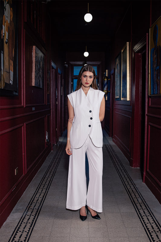 STRIPES TAILORED TROUSERS